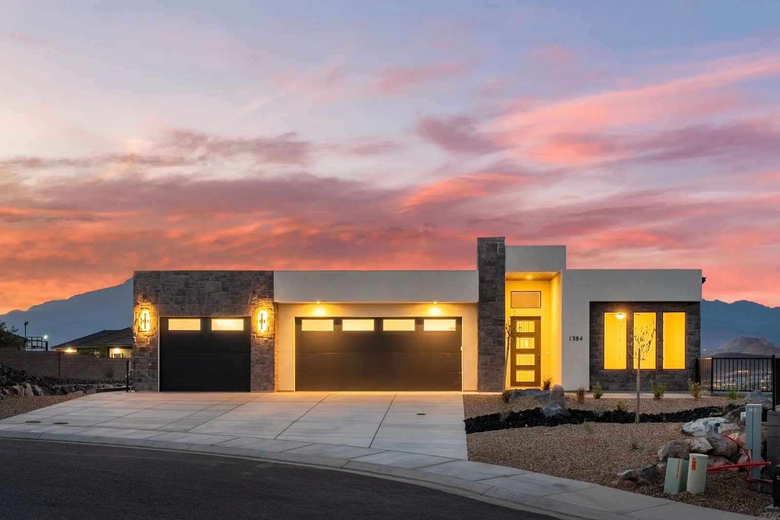 1384 W 800 S, at twilight