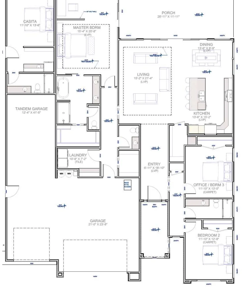 Floor plan drawing of the Anasazi