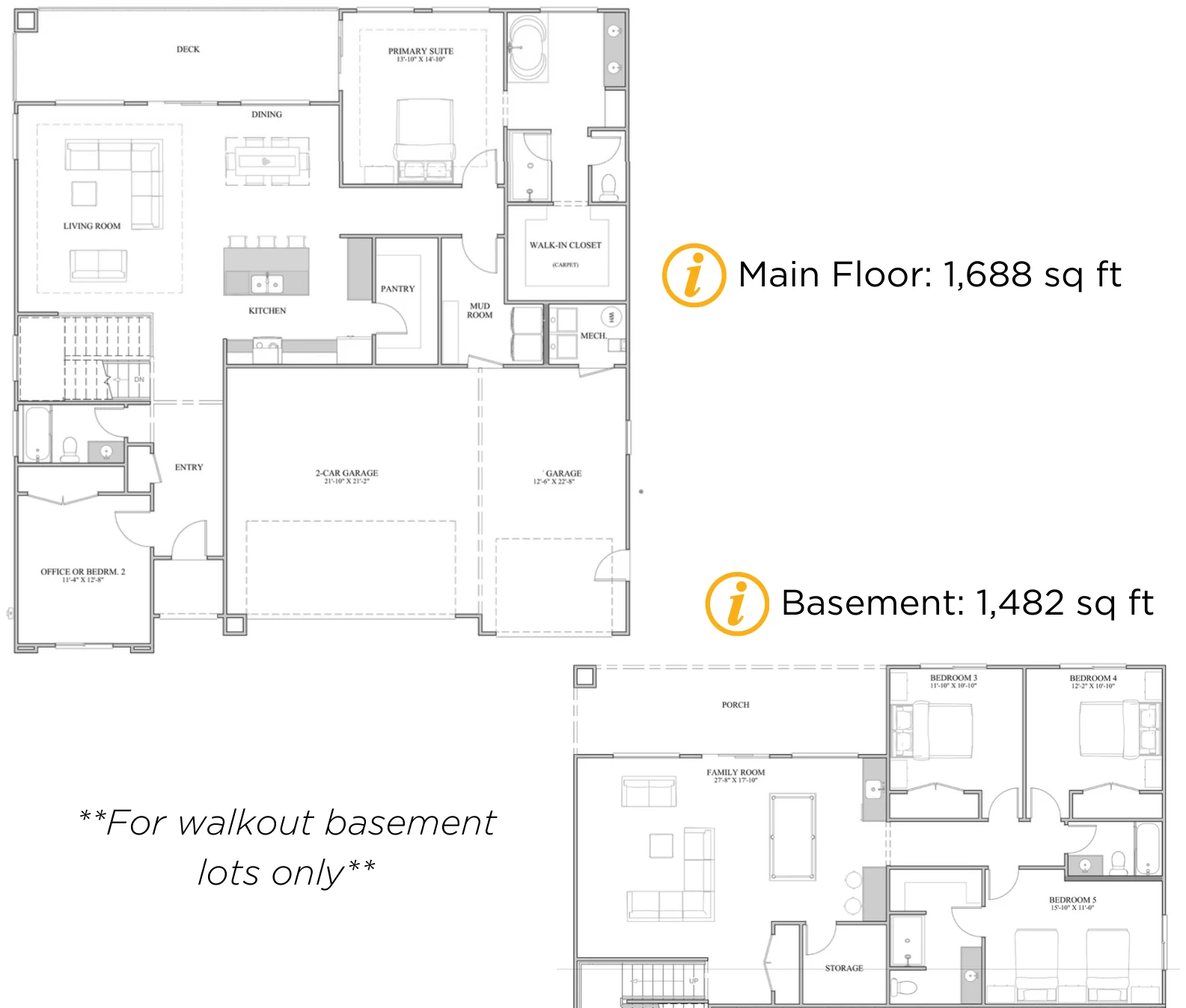 Floor plan drawing of the Angels Landing