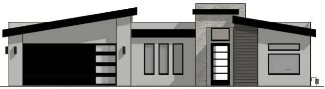 Front elevation of the Grandstaff