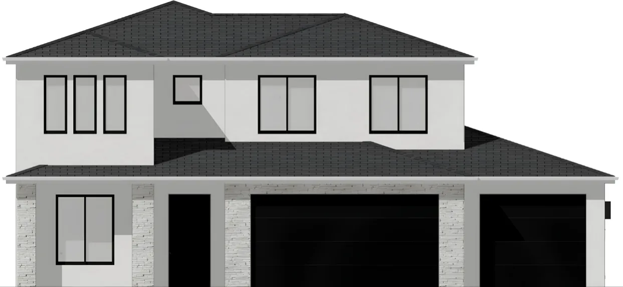 Front elevation of the Oak