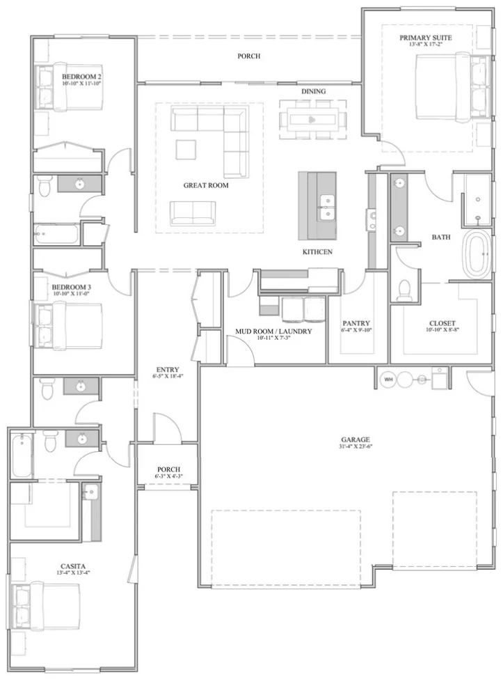 Floor plan drawing of the Ranger II