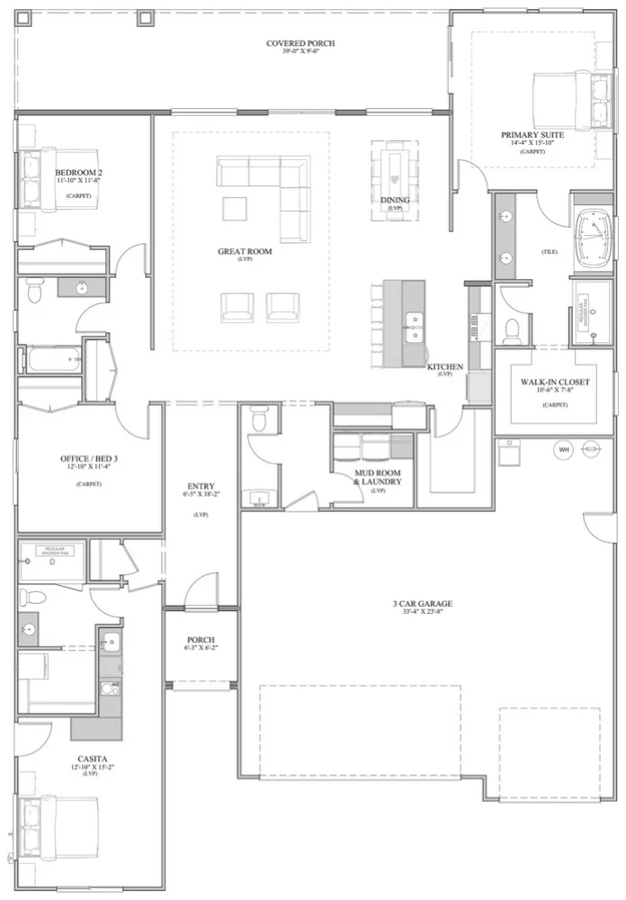 Floor plan drawing of the Ranger III